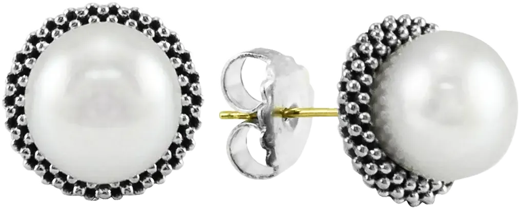 LAGOS Luna Pearl Stud Earrings