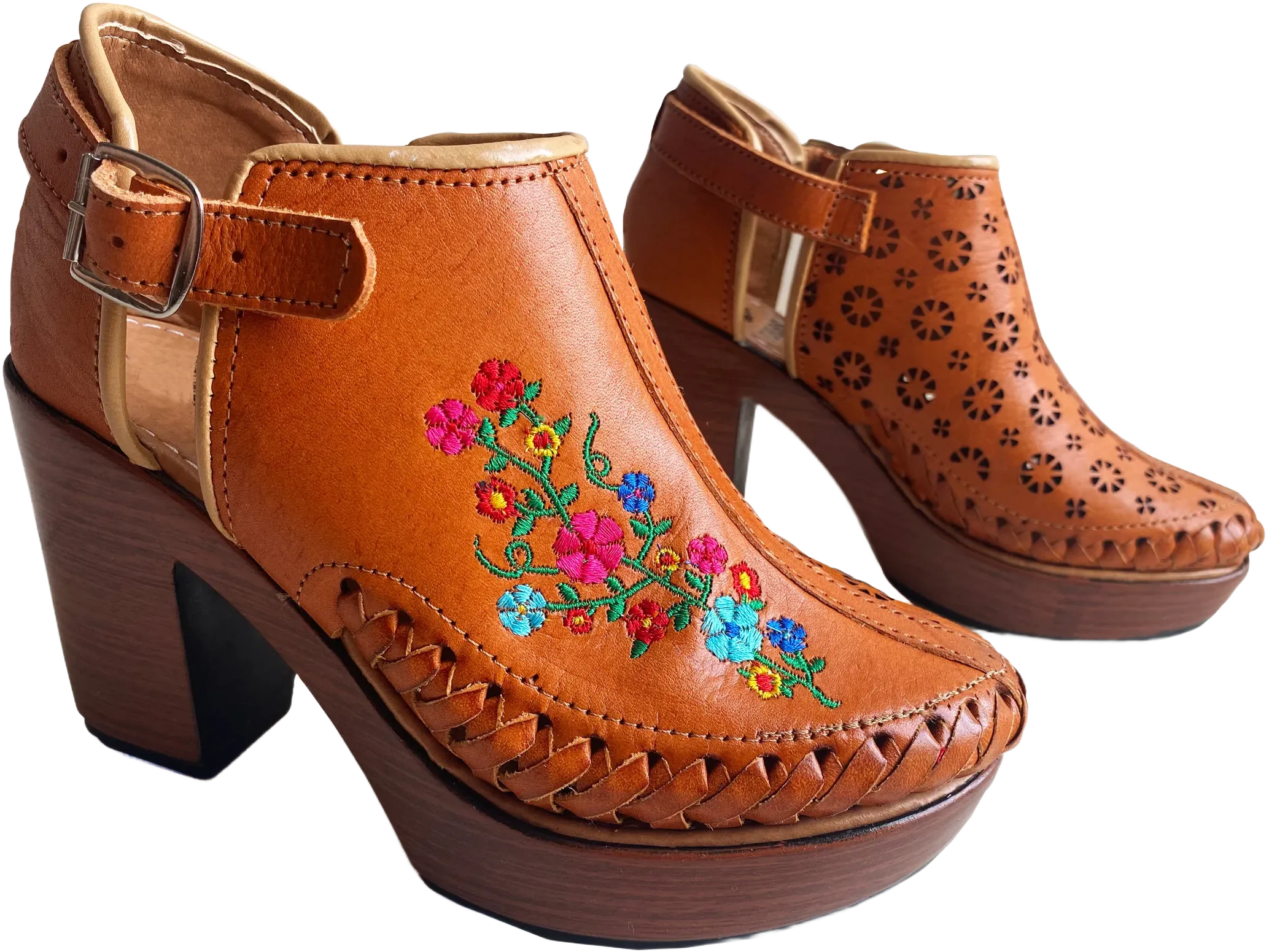 Leather ankle boots, embroidered ankle boots, Ketzaly Booties, Huarache sandal woman, Boho Boots