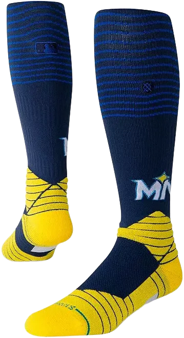 Stance Men's and Women's Blue Minnesota Twins 2024 City Connect Over the Calf Socks