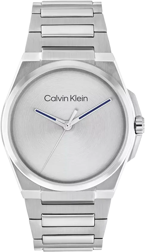 Calvin Klein Men's Meta-Minimal Silver Stainless Steel Watch 41mm