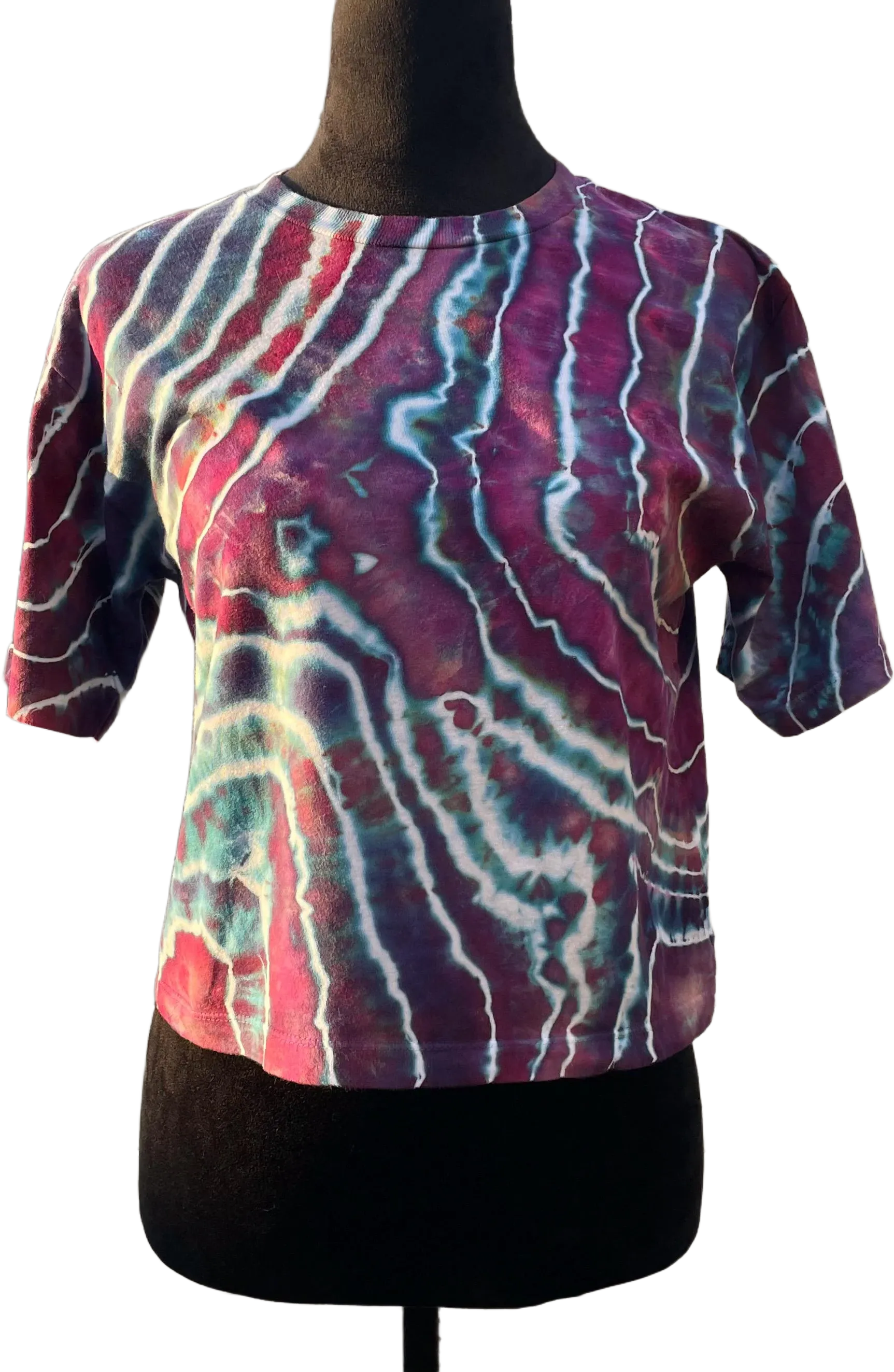 Tie-Dye Crop Top, Geode Tie-Dye, Junior’s Crop Top, Women’s Crop Top, Tie-Dye Tee, Crop Top, Earthy Tee, Boho Tee, Geode, One of a Kind