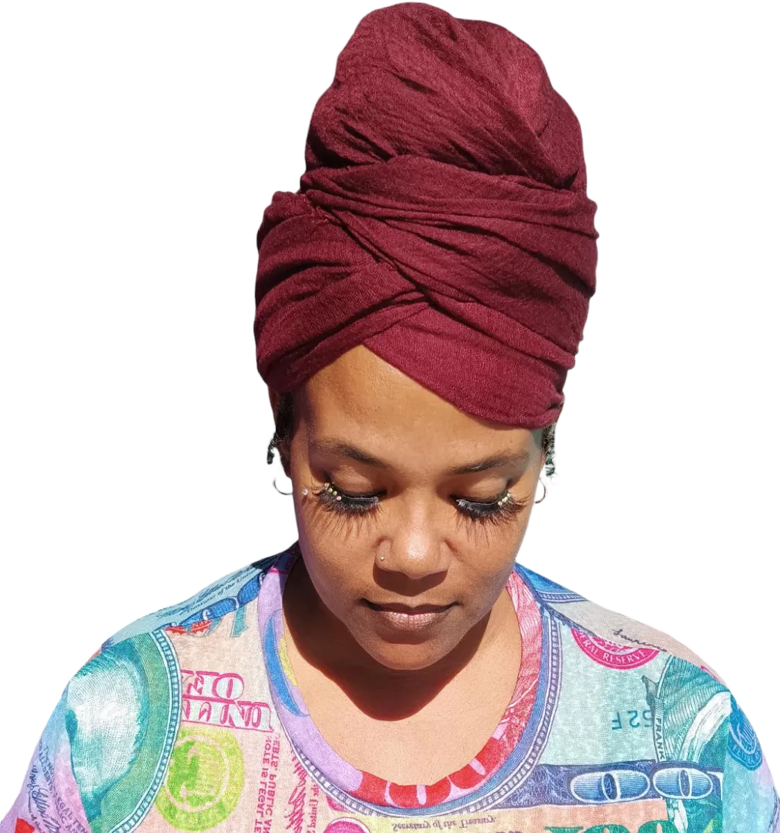 Hebrew Israelite Women&#39;s Headwrap, Scarf, Shawl, Lightweight, cotton with viscose