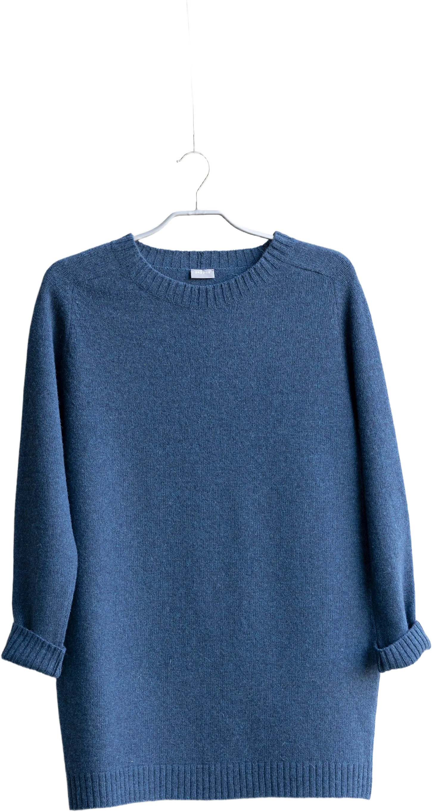 Long WOOL SWEATER, Knitted long sweatshirt, Basic wool pullover, Women knitwear, Knitted wool tunic, Natural grey sweater,Organic wool
