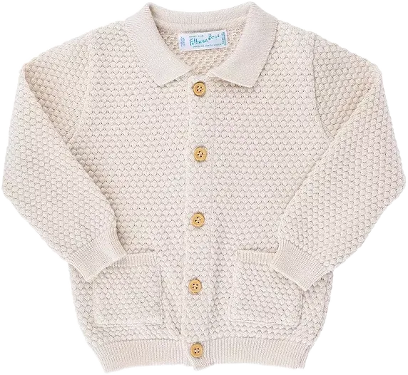 Feltman Brothers Unisex Popcorn Knit Cardigan - Little Kid
