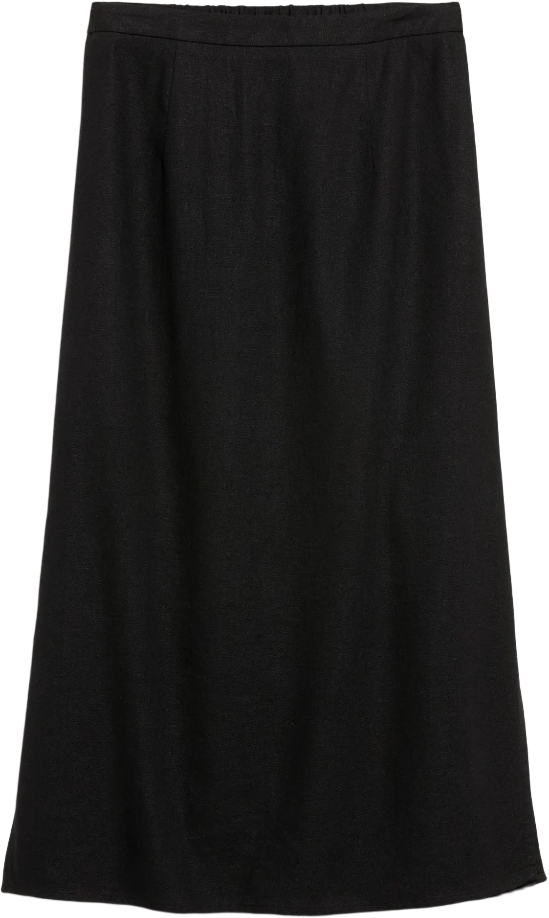 Mid-Rise Linen-Blend Midi Skirt | Old Navy