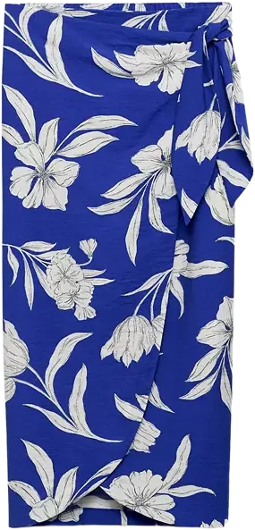Mango Women's Floral Sarong Skirt