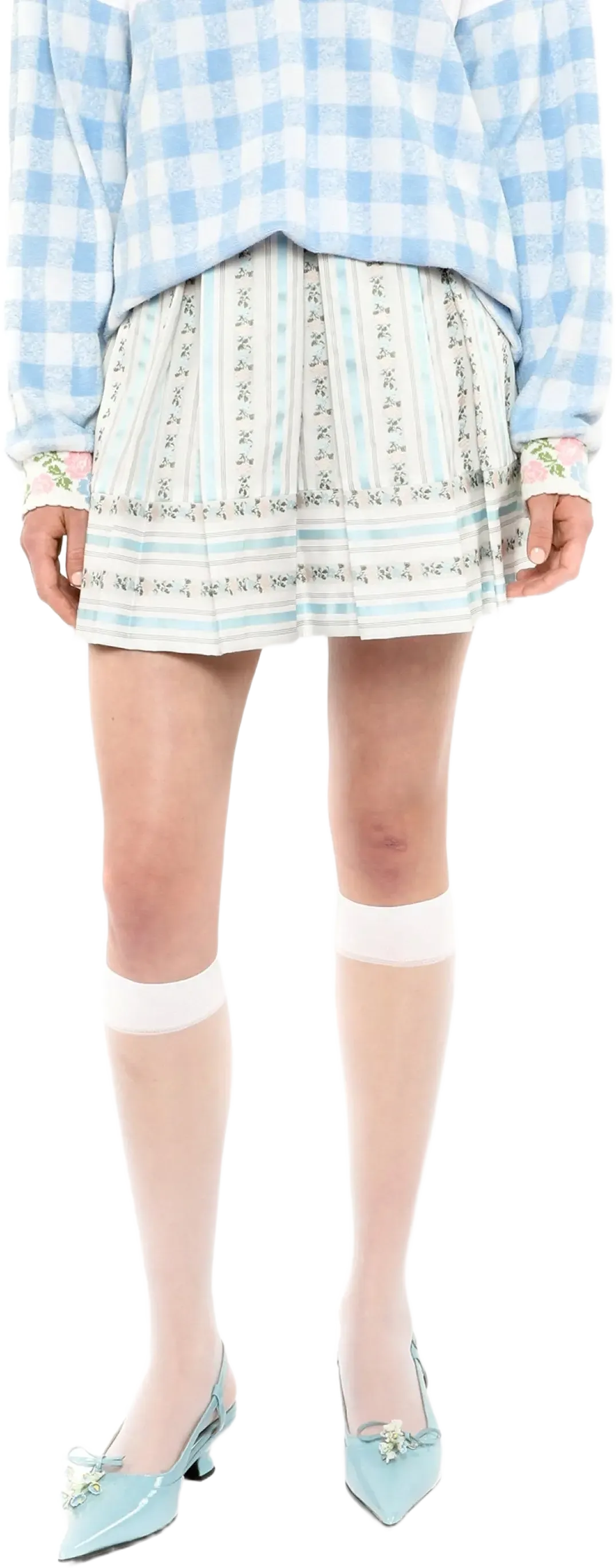 Anna Sui Ribbon Roses Skirt
