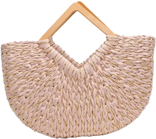 Kehlani Glitter Straw Tote