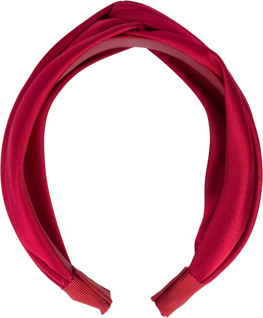 Twist silk satin headband