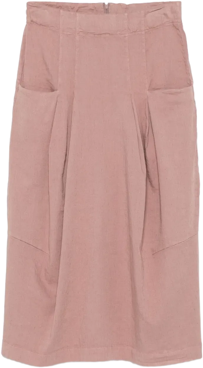 pleated midi skirt 
