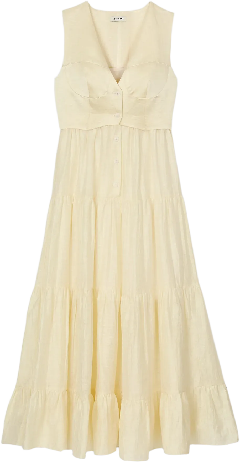Linen maxi dress