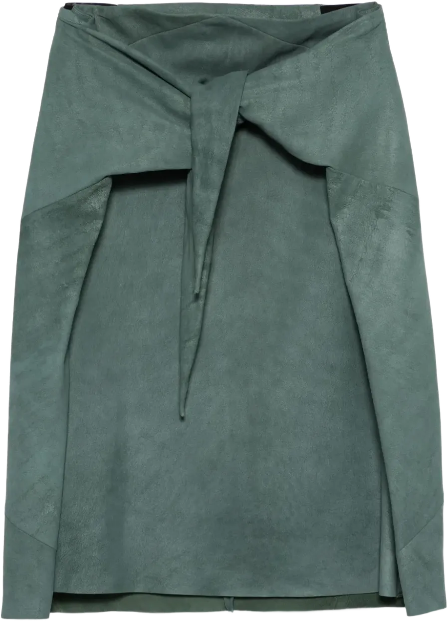 leather midi skirt